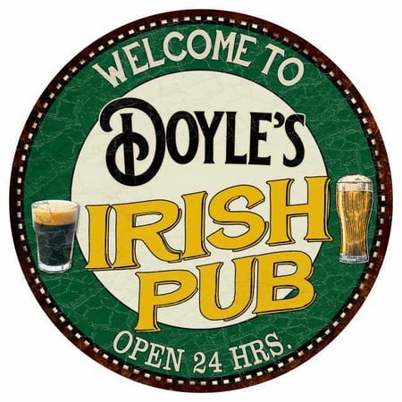 Doyle s Irish Pub 12 Round Metal Sign Kitchen Bar Wall Décor 200120036155