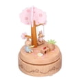 thumbnail image 3 of Caja De Música, Caja De Música De Animales De Dibujos Animados De Madera De Haya Fuerte Para Regalos De Navidad Para Premios De Estudiantes Para Regalos De Cumpleaños Para ANGGREK Birthday Music Box, 3 of 8