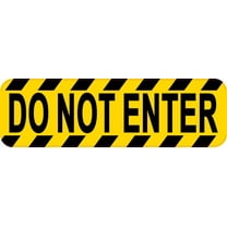 10in x 3in Do Not Enter Magnet