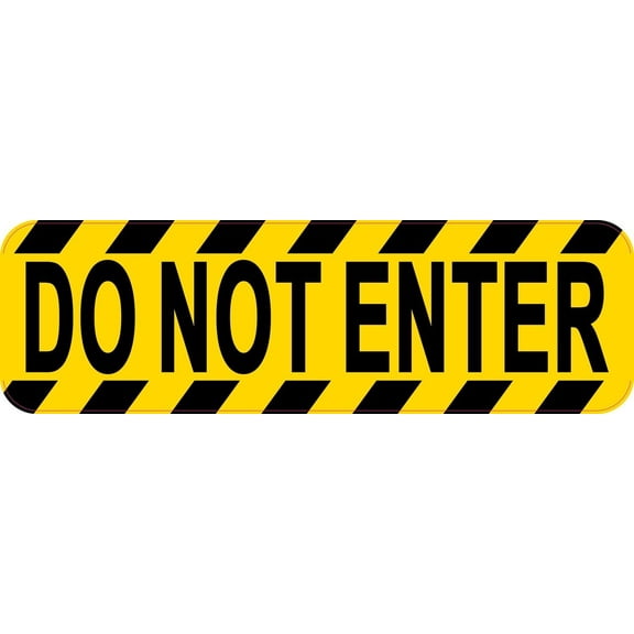 10in x 3in Do Not Enter Magnet
