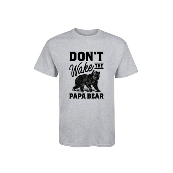 Instant Message - Don't Wake The Papa Bear - Men's Short Sleeve Graphic T-Shirt