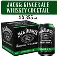thumbnail image 2 of Jack Daniel's and Ginger Ale Canned Cocktail, 355 ml Can, 2 of 8