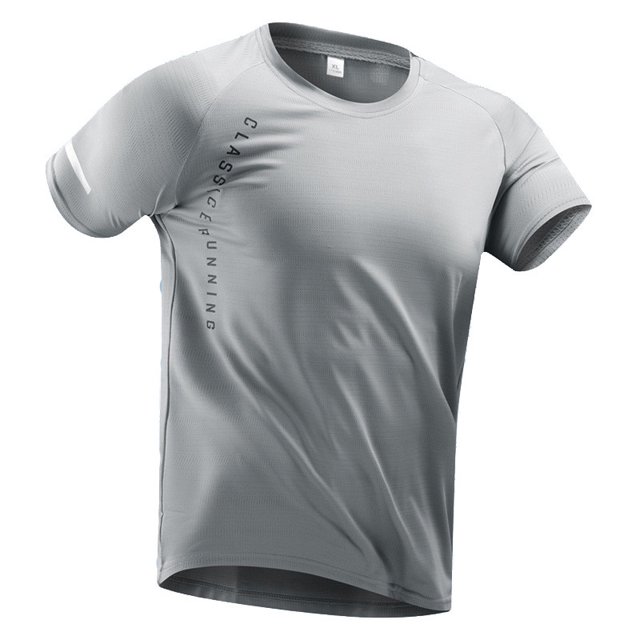 Men's Summer Short - Sleeved T - Shirt - Ice Silk, Thin Cut, Loose, Quick - Drying, Versatile