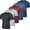 Set 5, variant on Real Essentials 5 Pack: Men’s V-Neck Dry-Fit Moisture Wicking Active Athletic Tech Performance T-Shirt