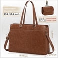 thumbnail image 6 of Laptop Bag for Women 15.6 Inch Work Tote Bags  Leather Laptop Computer Tote Professional Briefcase, 6 of 6
