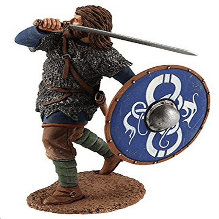 Viking Sword History - W. Britain 62102 Viking Wearing Chain Mail Shirt Attacking with Sword