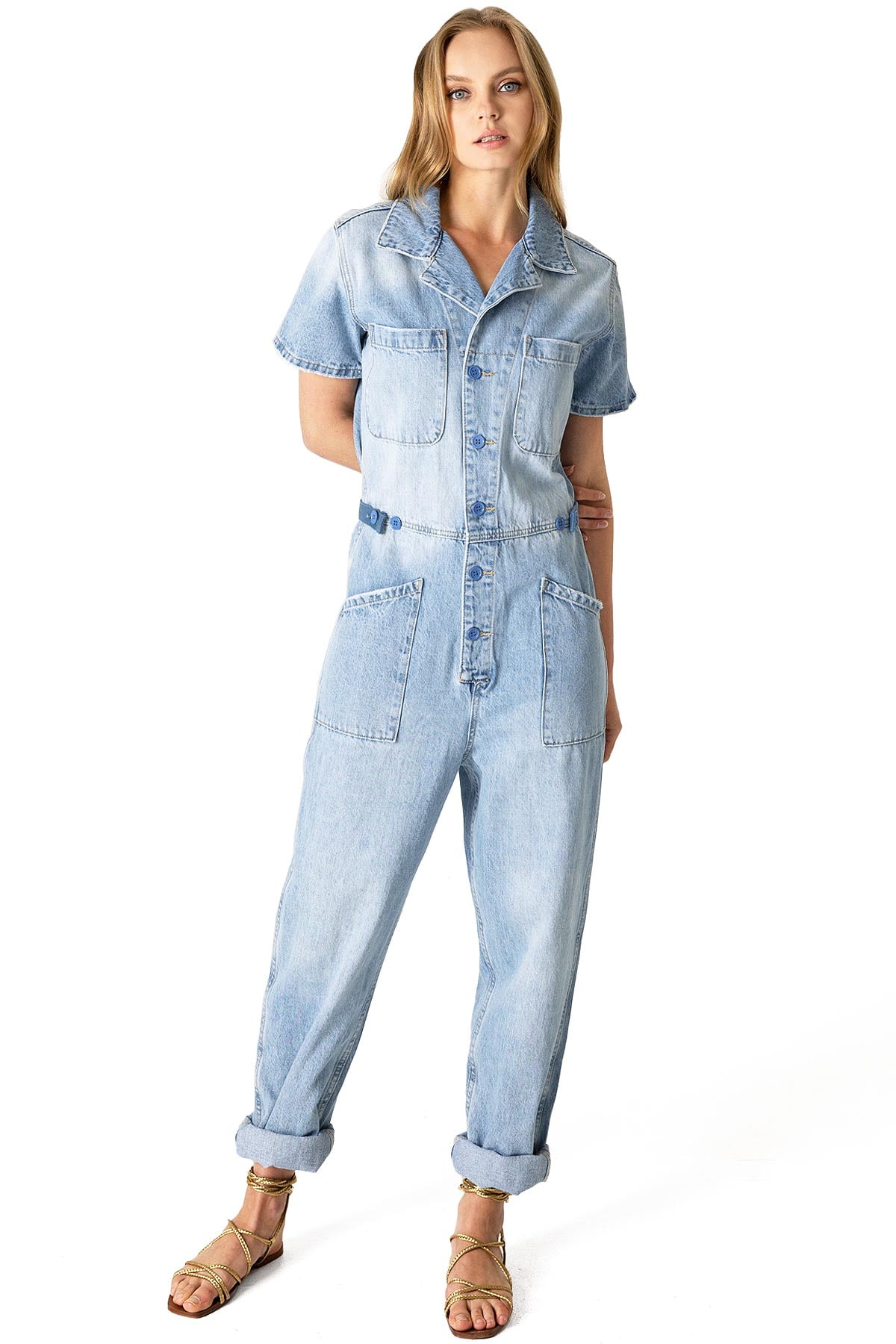 オールインワン・サロペット Coolever Musclefit Denim Jump Suit (3color) 914932e0-5a80-460a-8e7d-