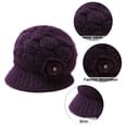 thumbnail image 3 of Gorro de invierno con ala de Desiderio Hats, tejido cálido, 3 of 5