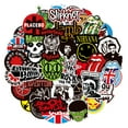 thumbnail image 2 of 100 Pegatinas de Banda de Rock JM Guitarra Impermeables Vintage, 2 of 5