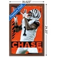 thumbnail image 2 of NFL Cincinnati Bengals - Ja'Marr Chase 23 Wall Poster, 14.725" x 22.375" Framed, 2 of 10