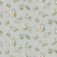 thumbnail image 2 of Brewster Scrolling Floral Silver Miriam Wallpaper, 2 of 2