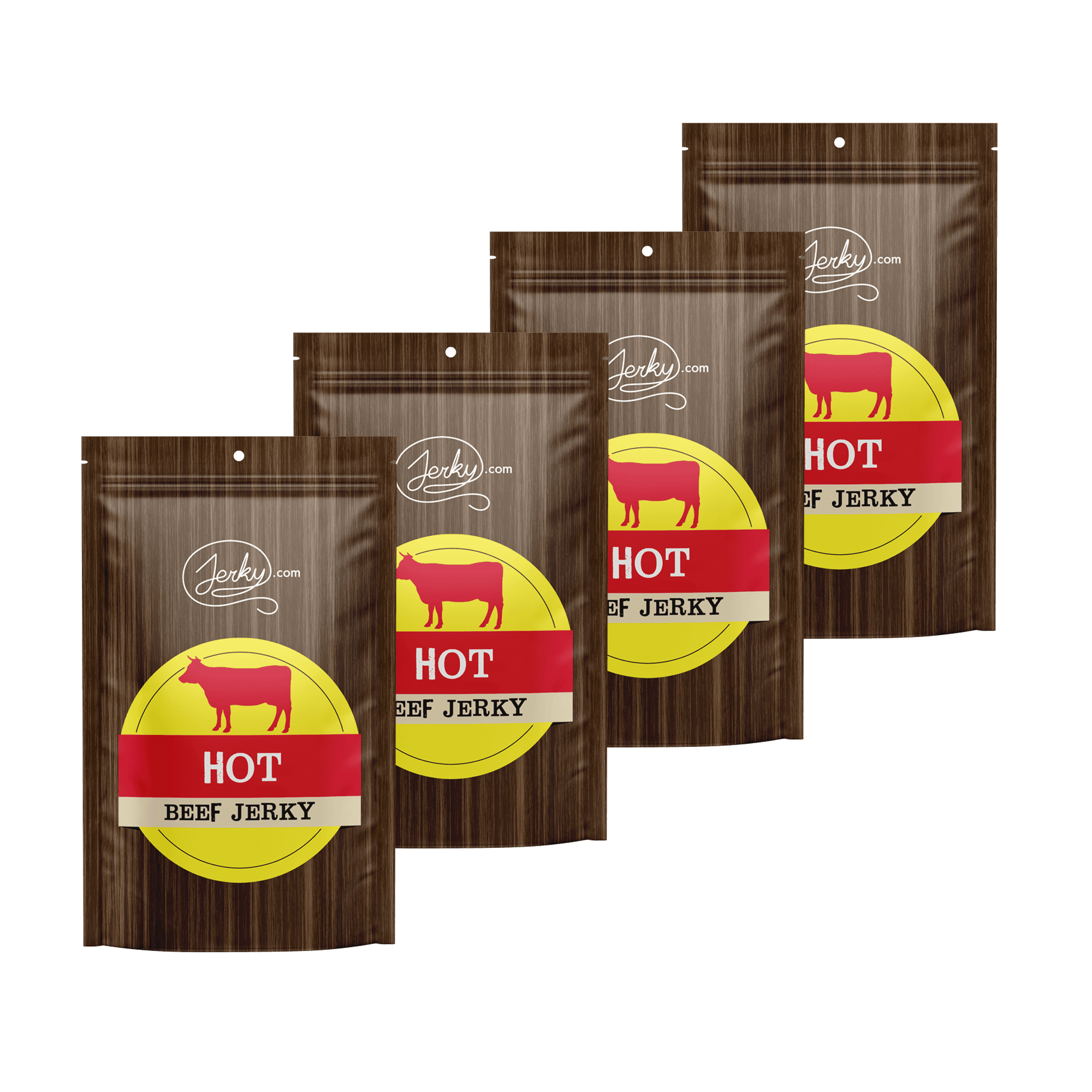All Natural Hot Beef Jerky - No Added Preservatives, No MSG or Nitrates - Bold & Peppery, 100% Lean Beef (1 Pound)