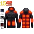 thumbnail image 3 of Chaqueta calefactable de 21 áreas para hombre, chaqueta calefactora impermeable de invierno, chaquetas para mantener el calor, parkas, abrigo, chaleco calefactable táctico, 3 of 5