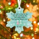 thumbnail image 5 of Adornos navideños de cristal marino | Colgantes hechos a mano con forma de copo de nieve | Regalo de recuerdo de amistad | Decoración navideña acrílica 2D para el hogar, 5 of 6