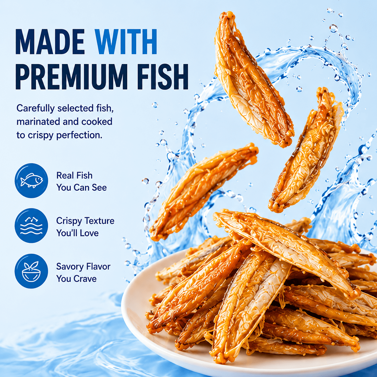 Yellow Fish Crisps - 5 Packs (30g Each) - Crispy to the Bone