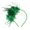 Green, variant on Mirlewaiy Women's Fascinator Hat, Feather and Pearl Veil Headband for Tea Parties, Weddings and Cocktail Events