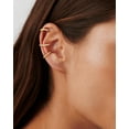 thumbnail image 2 of Gold Ear Cuff Earrings for Women Non Piercing, 14K Gold Plated/Silver Cuff Earrings for Women, Hypoallergenic Cubic Zirconia Cartilage Hoop Earring Fashion Jewelry Set, 2 of 6