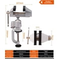 thumbnail image 1 of Universal Aluminum Alloy Multi-Tool Stand with Rotating Table - Ideal for Electric Drills, Mini Hand Drills, Grinding Tools & Angle Grinders (Model C Angle Grinder Bracket) – Durable, Versatile, 1 of 6