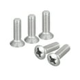 thumbnail image 1 of Unique Bargains Vis de Machine Phillips Tête Ovale M6x20mm, Lot de 25 Vis de Comptoir Légèrement Surélevées en Acier Inoxydable 304, 1 of 5