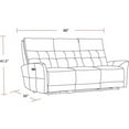thumbnail image 2 of Pemberly Row Lucca Butterscotch Power Reclining Sofa and Two Recliners, 2 of 11