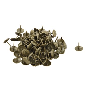 Uxcell 7/16-inch Chrysanthemum Upholstery Tacks, Bronze Tone, 40pcs