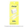thumbnail image 3 of Combo Onn Cargador de Pared y Cable Tipo C a Tipo C 20W Power Delivery Blanco, 3 of 4