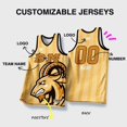 thumbnail image 3 of Camisetas de baloncesto BASKETMAN para hombre, con estampado de animales por sublimación completa, personalizables, con nombre del equipo, número y logotipo, chándales para hombre, 3 of 5