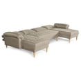 thumbnail image 3 of Sala Modular Doble Chaise Makora Salazar con Memory Foam Color Arena Lino Respaldo Reclinable de 3 Posiciones, 3 of 7