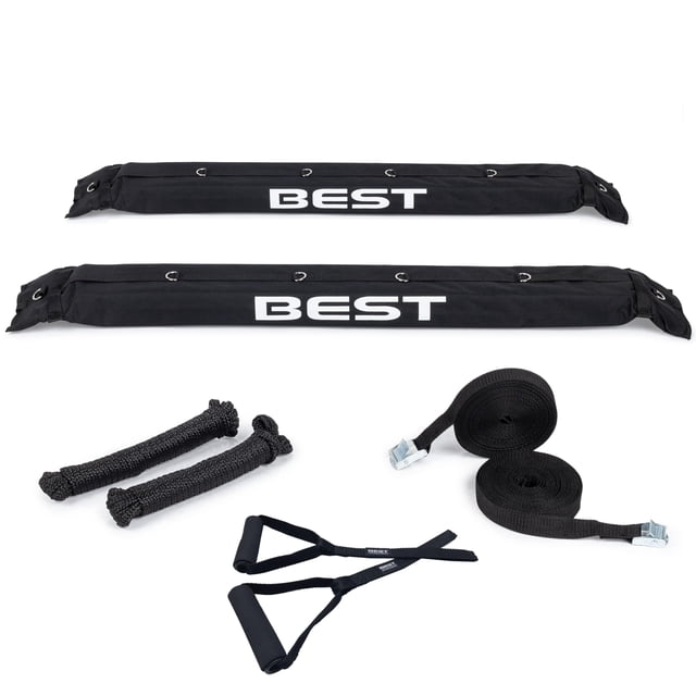 Best Marine and Outdoors Soft Roof Rack Pads, Premium Kayak Roof Racks for Canoes, SUP Paddle Boards & Surfboards, Luggage Carrier for Cars without Crossbars