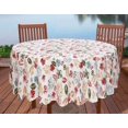 thumbnail image 6 of Ruvanti Round Tablecloth 70 inch for 3-6 Feet Tables, Round Table Cover Stain Resistant, Washable. Perfect for Indoor, Outdoor Tablecloth, Kitchen, Dining, Wedding Parties, Holiday, 6 of 9