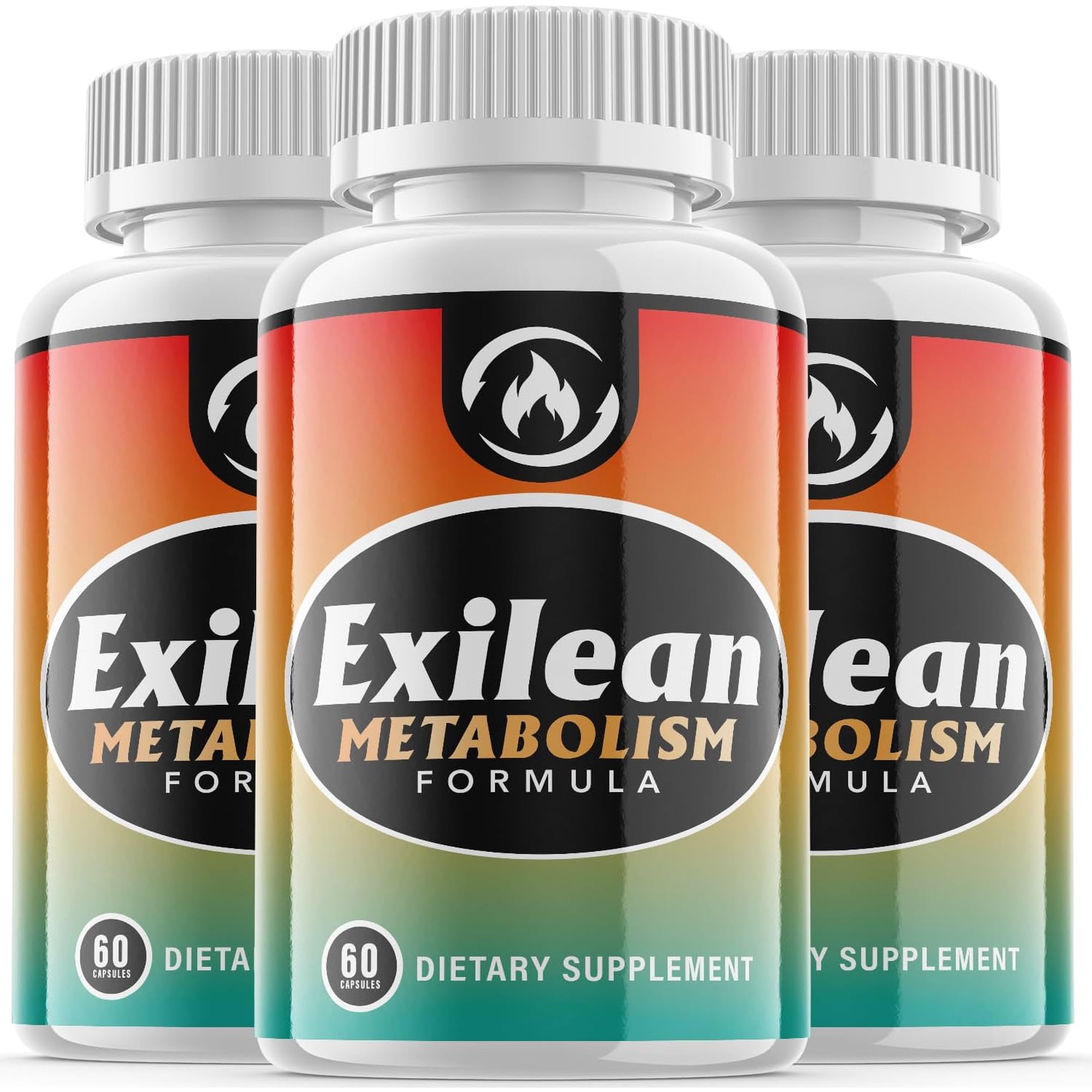 (3 Pack) Exilean - Keto Weight Loss Formula - Energy & Focus Boosting Dietary Supplements for Weight Management & Metabolism - Advanced Fat Burn Raspberry Ketones Pills - 180 Capsules