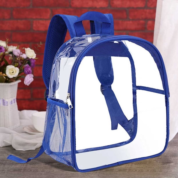 Mochilas transparentes para mujer, mochilas escolares transparentes de PVC para estudiantes (estilo 7)