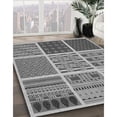 thumbnail image 2 of Ahgly Company Indoor Rectangle Patterned Gray Cloud Gray Area Rugs, 3' x 5', 2 of 6