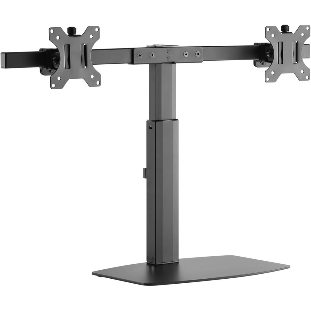Amer Mounts Dual Screen Pneumatic Vertical Lift Monitor Stand Walmart