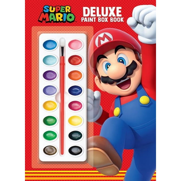 SUPER MARIO BOOKS マリオ絵本 Super Mario Deluxe Paint Box Book, ISBN 9780593431597, Ages 3‚Äì7