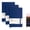Navy, variant on Vivin 3 Pack College Ruled Lined Journal Notebooks for Writing, 192 pages A5 Hardcover Leather Journals, Leather Notebook, Black, Navy, Brown