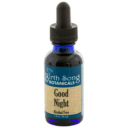 Birth Song Botanicals Good Night Tincture Natural Sleep Aid with Valerian, Non Habit-Forming, 1