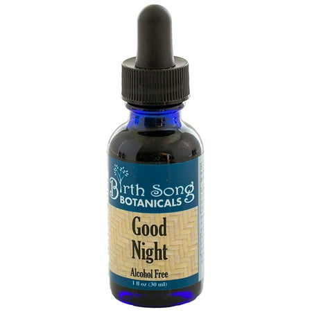 Birth Song Botanicals Good Night Tincture Natural Sleep Aid with Valerian, Non Habit-Forming, 1 (Best Non Habit Forming Sleep Aid)