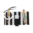 thumbnail image 2 of Reloj de pared redondo de resina acrílica, silencioso, sin , estatua de María, figura religiosa, regalo decorativo, adecuado para sala de estar,, 2 of 8
