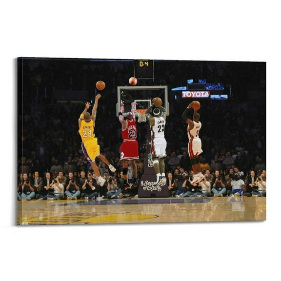 Posters And Prints Michael Jordan LeBron James MVP Cloth Art Poster Anime Star Music Picture Wall Art Painting Canvas Posters Artworks Gift Room Aesthetic
