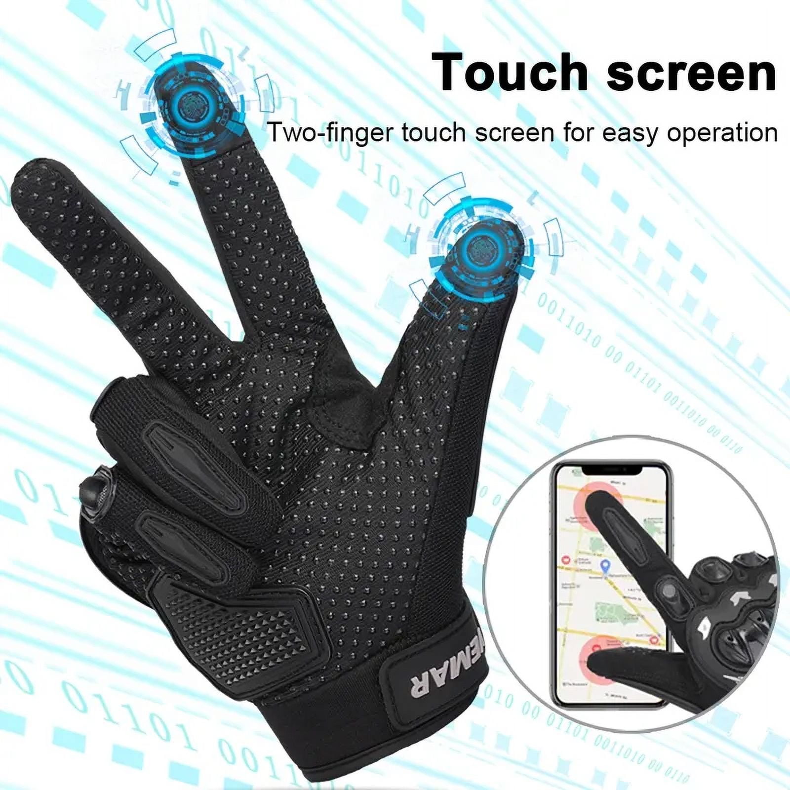 2024 Summer Men Motorcycle Gloves Hard Knuckle Touch Screen Motorbike Motocross Moto Biker Gloves Motorcycle Accessories M-XXL