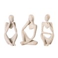 thumbnail image 1 of Escultura BMLCGJ Thinker Statue, piedra arenisca de resina dorada, 12 cm, 1 of 7