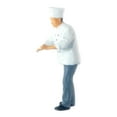 thumbnail image 2 of Figurines 1:64 Personnes Chef Miniure Scène DIY Kits de Construction Modèle Chef Gris 3, 2 of 10