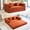 Orange, variant on LUXAPA 81.6" Sofa Couch, Convertible Sleeper Sofa, Deep Seat Corduroy Sofa Bed for Living Room, Apartment & Small Spaces, Red