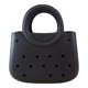 thumbnail image 5 of Bolsa para mujeres Beach impermeable mini bolso organizador de bolsas multipropósito PVC Bolsa de agujeros Negro, 5 of 8