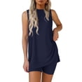 thumbnail image 1 of Conjuntos de Dos Piezas PRETTYGARDEN para Mujer - Shorts de Verano Navy, 1 of 8