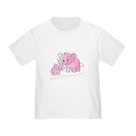 

CafePress - Big Sister & Little Sister Elephants T Shirt - Cute Toddler T-Shirt 100% Cotton