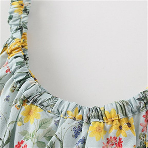 Vedolay Girls Dresses Little Girls Princess Cartoon Printed Casual Dress,A 6-7 Years