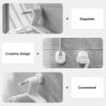 thumbnail image 3 of Foldable Hanger Wall Mounted Holder Cloth Shelf Laundry Room Bathroom Clothes Organizer Closet System Drying Rack, 3 of 6
