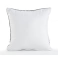 thumbnail image 5 of LR Home Insignia Cotton Pillow Set of 4 in Gray/White, 18" x 18", 5 of 8